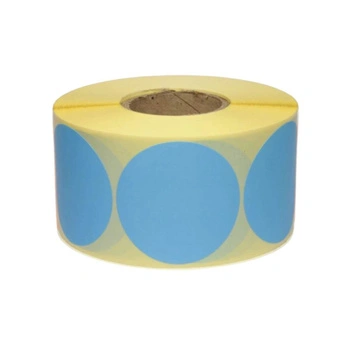 Etykiety termiczne Specmark fi 50 mm 1000 szt. / papierowe / okrągłe / niebieskie / gilza fi40