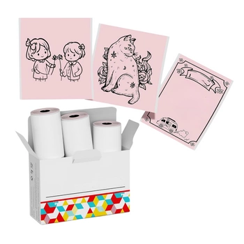 Taśma Phomemo Q12-RMS-PBLP 50 mm x 3,5 m / różowa / czarny nadruk / 3 szt. do drukarki Phomemo T02