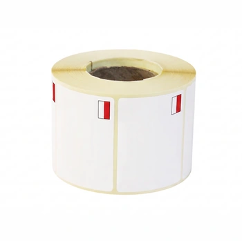 Etykiety termiczne 1500 szt. z flagą Polska 60 mm x 40 mm Specmark / gilza fi 40 mm