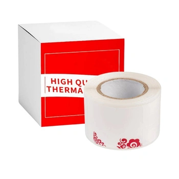 Etykiety Phomemo WZT2530-45-95RDB 25 x 30 mm 95szt. / jubilerskie / czerwony wzorek / czarny nadruk / do drukarek serii M