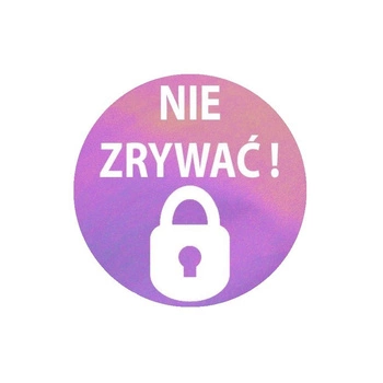 Etykieta plomba kameleon wielokolorowa fi20 okrągłe 250szt średnica gilzy fi40