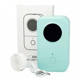 Mini drukarka etykiet Phomemo D30 zielona 203 dpi / do 15 mm / Smartfon / BT