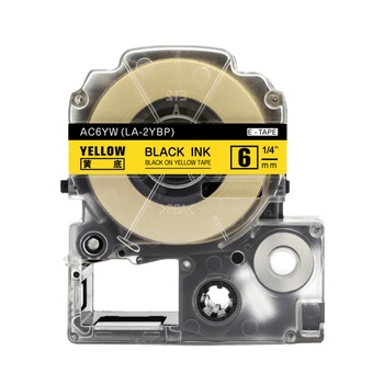 Taśma Specmark LK-2YBN 6 mm x 8 m / żółta / do drukarek Epson LabelWorks