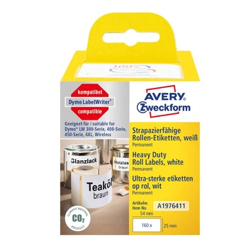 Etykiety Avery Zweckform 25 x 54 mm A1976411 Heavy Duty