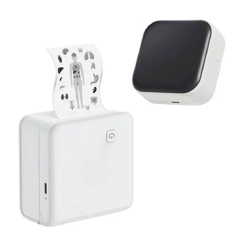 Mini drukarka Phomemo M02X / 203 DPI / do 50mm /  do 50mm / Smartfon / Mac / BT / Biała