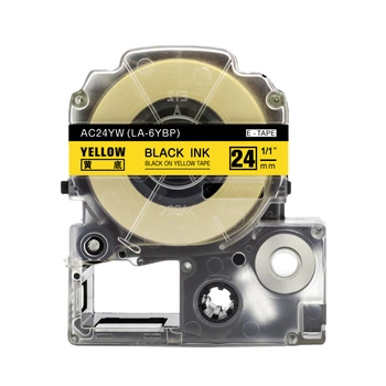 Taśma Specmark LK-6WBN 24 mm x 8 m / żółta / do drukarek Epson LabelWorks