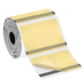 Etykiety Phomemo WP4030-230GD 40x30 mm 230 szt. / transparentny złoty / czarny nadruk / do drukarek serii M