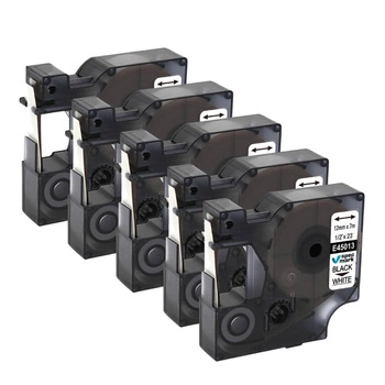 Taśma Specmark D1-45013 12 mm x 7 m / do drukarek DYMO D1 / zesta 5 szt.
