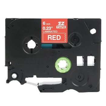 Taśma Specmark TZe-415 6 mm x 8 m / czerwona / biały nadruk / do drukarek Brother P-touch