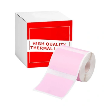 Etykiety Phomemo WP4030-230PK 40 x 30 mm 230 szt. / różowe / czarny nadruk / do drukarek serii M