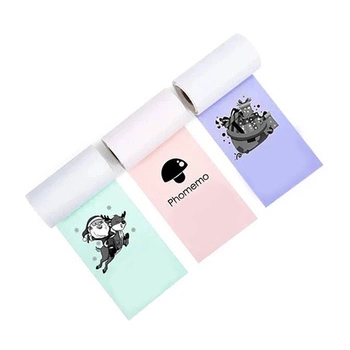 Taśma P2 54 mm x 3,5 m / 3 kolory / czarny nadruk / 3 szt. do drukarki Fotuś P02