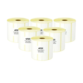 Etykiety termiczne Specmark 100 x 150 mm 500 szt. / papierowe / gilza fi25 / zestaw 9 szt.