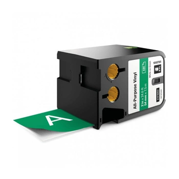 Taśma winylowa DYMO XTL 1868785 54 mm x 7 m / zielona / biały nadruk / do drukarki DYMO XTL