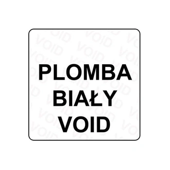 Etykieta plomba void Specmark 20 x 20 mm 250 szt. / gilza fi40