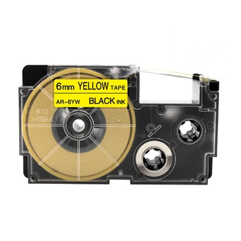 Taśma Specmark PT-6YW/XR-6YW 6 mm x 8 m / żółta / czarny nadruk / do drukarki etykiet Casio