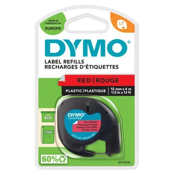 Taśma DYMO LetraTag 91204 12mm x 4m / papierowa / zielona / czarny nadruk / do drukarek etykiet LT