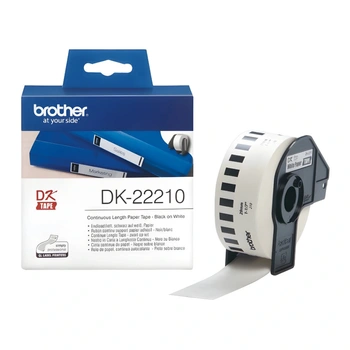 Taśma Brother DK-22210 29 mm x 30,48 m / mocny klej / do drukarek Brother QL
