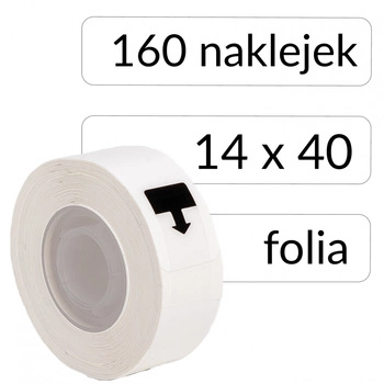Etykiety Phomemo DP1440-160 14 x 40 mm 160 szt. / papierowe / mocny klej / do drukarki D30
