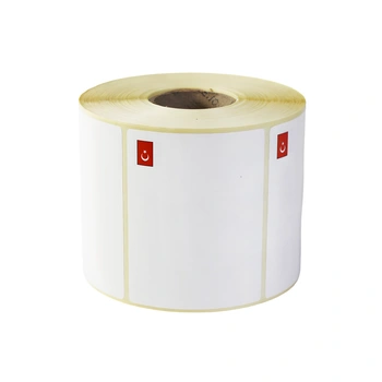 Etykiety termotransferowe 1000 szt. z flagą Turcja 90 mm x 70 mm Specmark / gilza fi 40 mm