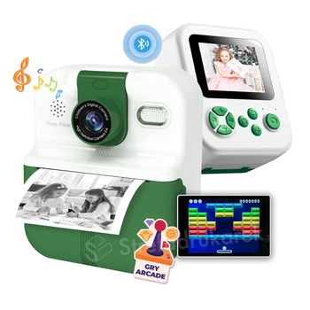 Mini drukarka zdjęć Fotuś P02 zielona 203 dpi / do 56 mm / Smartfon / BT