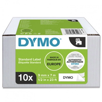 Taśma DYMO D1-40913 2093096 9 mm x 7 m / papierowa / do drukarek DYMO D1 / zestaw 10 szt.