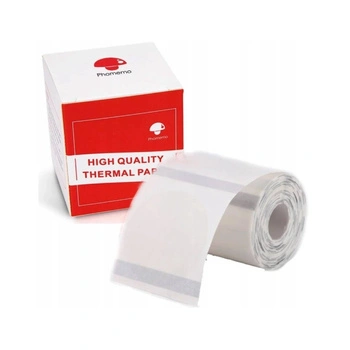 Etykiety Phomemo WY4040-180TT 40x40 mm 180 szt. / okrągłe / przezroczyste / czarny nadruk / do drukarek serii M