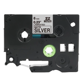 Taśma Specmark TZe-M911 6 mm x 8 m / srebrna matowa / czarny nadruk / do drukarek Brother P-touch