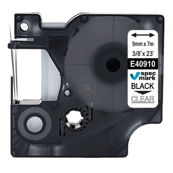 Taśma Specmark D1-40910 9 mm x 7 m / przezroczysta / czarny nadruk / do drukarek DYMO D1