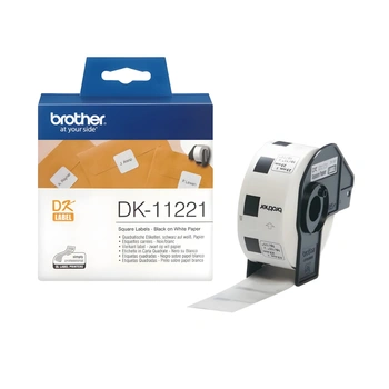 Etykiety Brother DK-11221 23 x 23 mm 1000 szt. / papierowe / do drukarek Brother QL