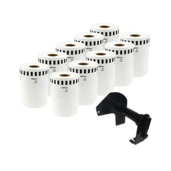 Taśma Specmark DK-22243 102 mm x 30,48 m / bez uchwytu / do drukarek Brother QL / zestaw 10 szt.