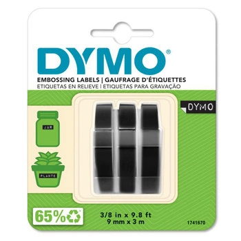 Taśma DYMO S0847730 9mm x 3m czarna do wytłaczarki etykiet OMEGA 3D