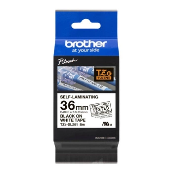 Taśma Brother TZE-SL261 36 mm x 8 m / samolaminująca / do drukarki etykiet Brother P-touch