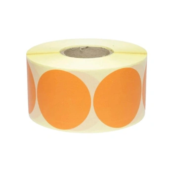 Etykiety termiczne Specmark fi 40 mm 1000 szt. / papierowe / okrągłe / pomarańczowe / gilza fi40
