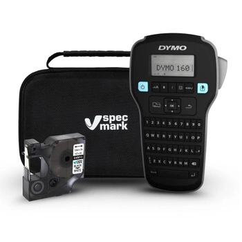 Drukarka etykiet DYMO LabelManager 160 / 180dpi / do 12mm / z taśmą 45013 i walizką Specmark w zestawie