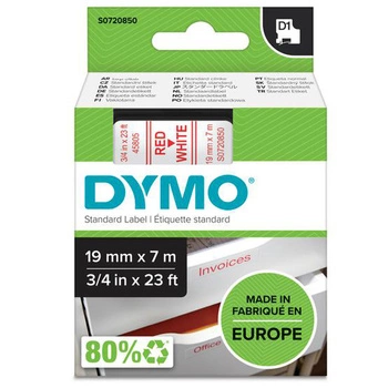 Taśma DYMO D1-45806 19 mm x 7 m / niebieska / czarny nadruk / do drukarek DYMO D1