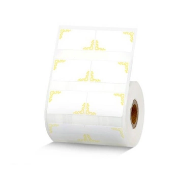 Etykiety Phomemo WZWK2530-230FR 25 x 30 mm 230 szt. / żółty wzór / czarny nadruk / do drukarek serii M