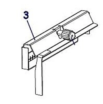 Szczotka antystatyczna i osłona obcinaka / do drukarek etykiet Zebra ZT410 ZT610 ZT510