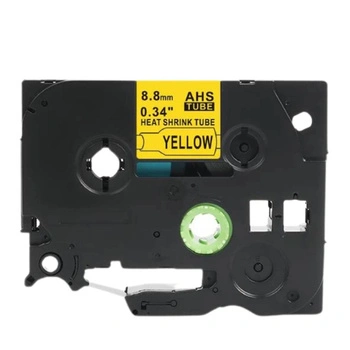 Rurka termokurczliwa Specmark Hse-621 8,8 mm x 1,5 m ø2,6 - 5,1 mm / żółta / czarny nadruk / do drukarek Brother P-touch