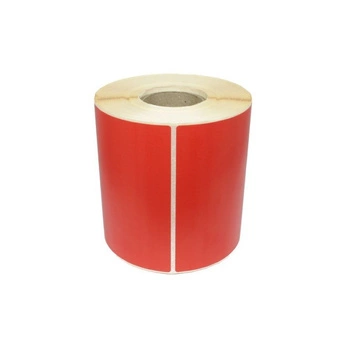 Etykiety termiczne Specmark 70 x 70 mm 1000 szt. / papierowe / czerwone / gilza fi40