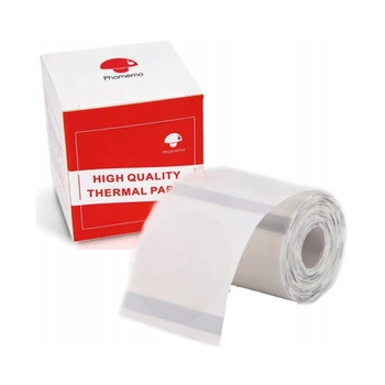 Etykiety Phomemo WY4040-180TT 40x40 mm 180 szt. / okrągłe / przezroczyste / czarny nadruk / do drukarek serii M