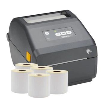 Drukarka etykiet Zebra ZD421D 300 dpi / do 104 mm / PC / Mac / BT / USB / USBHOST / 5 szt. etykiet w zestawie
