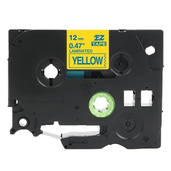 Taśma Specmark TZe-633 12 mm x 8 m / żółta / niebieski nadruk / do drukarek Brother P-touch