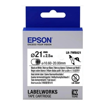 Rurka termokurczliwa Epson HTS LK-7WBA21 2,5 m ⌀10,6 mm - 20 mm / do drukarek Epson LabelWorks