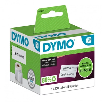 Etykiety DYMO LW-11356 41 x 89 mm 300 szt. / odlepne / do drukarek etykiet DYMO LabelWriter