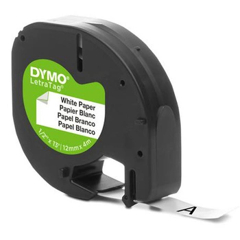 Taśma DYMO LetraTag 59421 12 mm x 4 m / papierowa / do drukarek DYMO LT
