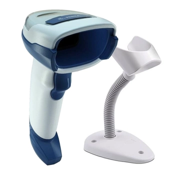 Czytnik kodów kreskowych / do drukarki etykiet Zebra DS2208-HC / z podstawką w zestawie