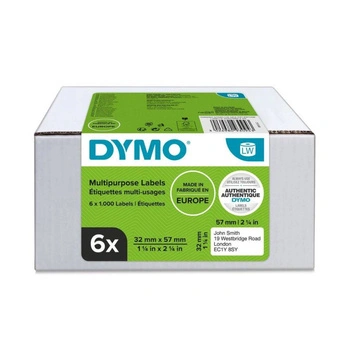 Etykiety DYMO LW 2093094 32mm x 57mm 1000 szt. / do drukarki etykiet DYMO LabelWriter / opakowanie 6 szt.