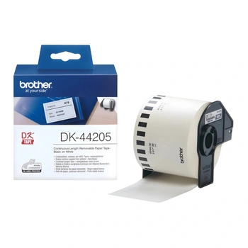 Taśma Brother DK-44205 62 mm x 30,48 m / odlepna / do drukarek Brother QL