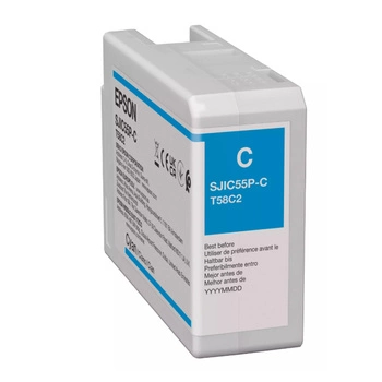 Tusz Epson SJIC55P-C cyan do drukarki ColorWorks D6000 i D6500