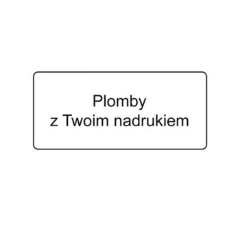 Etykieta plomba PVC Specmark 20 x 8 mm 250 szt. / łamliwa / gilza fi40